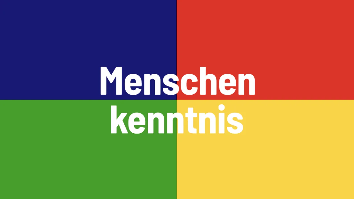 Menschenkenntnis / Insights Discovery programme artwork